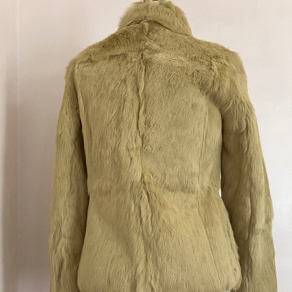 Vintage Soft-Lime Green Fur Jacket - Picture 4 of 9